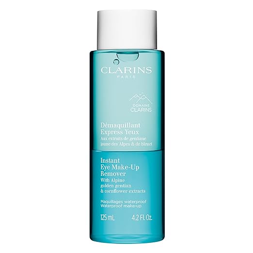 Clarins Instant Eye Makeup Remover 125ml - Gentle & Effective Eye Makeup Remover for Sensitive Eyes | Perfect for Daily Use & Travel
