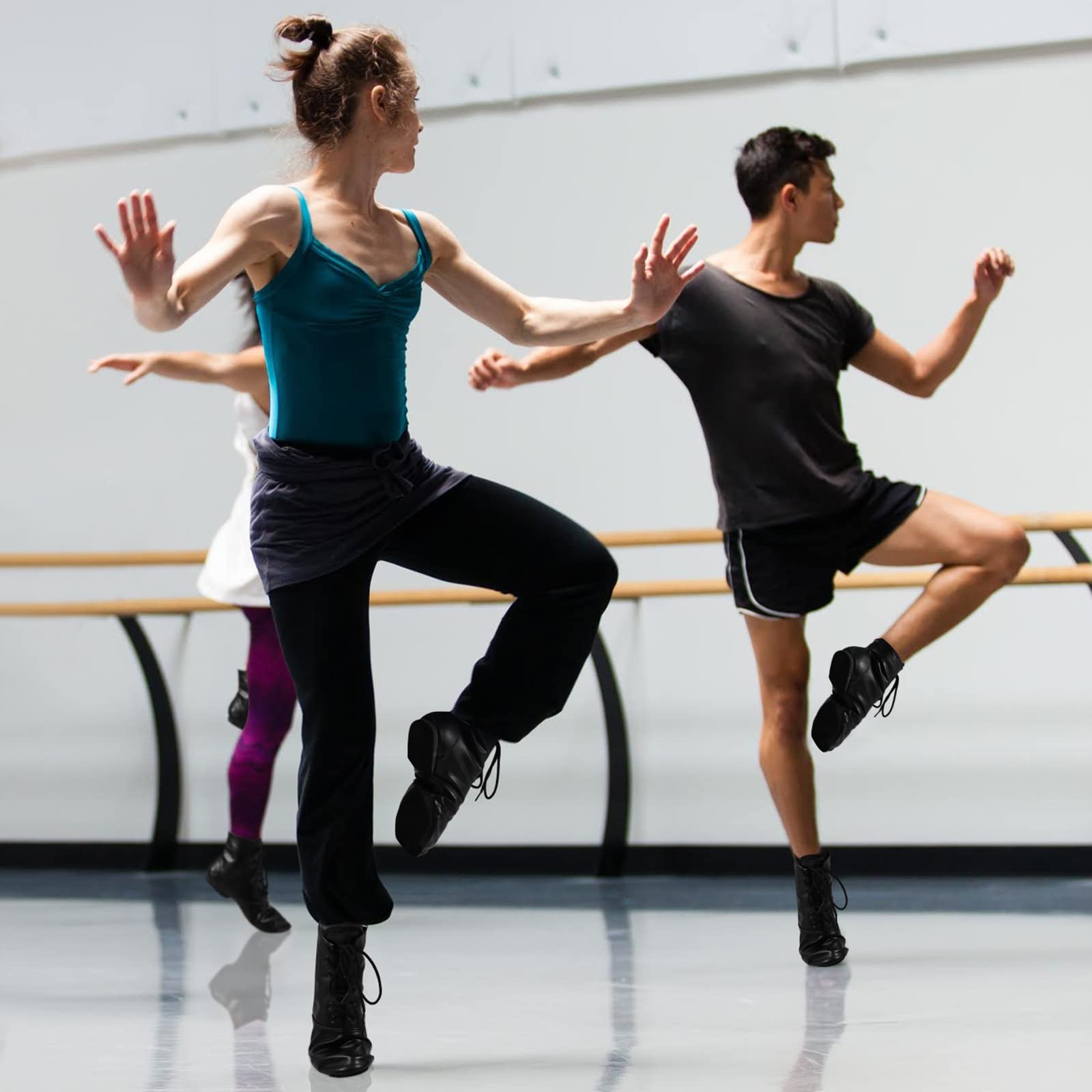 Best Jazz Dance Boots for Women & Men - Split Sole Leather Dancing Shoes - Perfect for Ballet, Jazz, and Modern Dance Performances