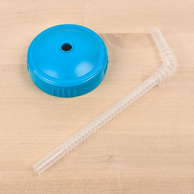 Reusable Play Straw Lid & Straw Set - BPA-Free Silicone Drinking Straws for Kids & Adults - Perfect for Smoothies, Juices, and Cold Beverages at Home, School, or Travel