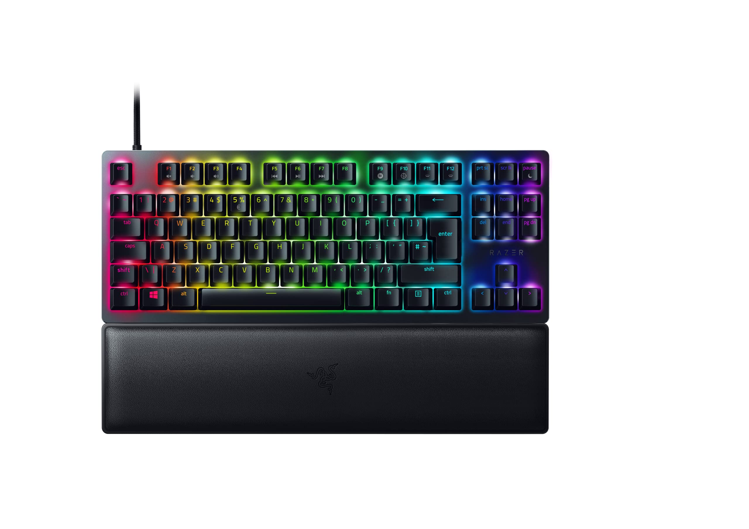 Razer Huntsman V2 Tenkeyless Optical Gaming Keyboard with Red Switches & Basilisk V3 Wired Customizable Gaming Mouse - Black RGB Mechanical Keyboard for Esports & FPS Gaming | Perfect Gaming Setup for PC, PS5, Xbox Series X