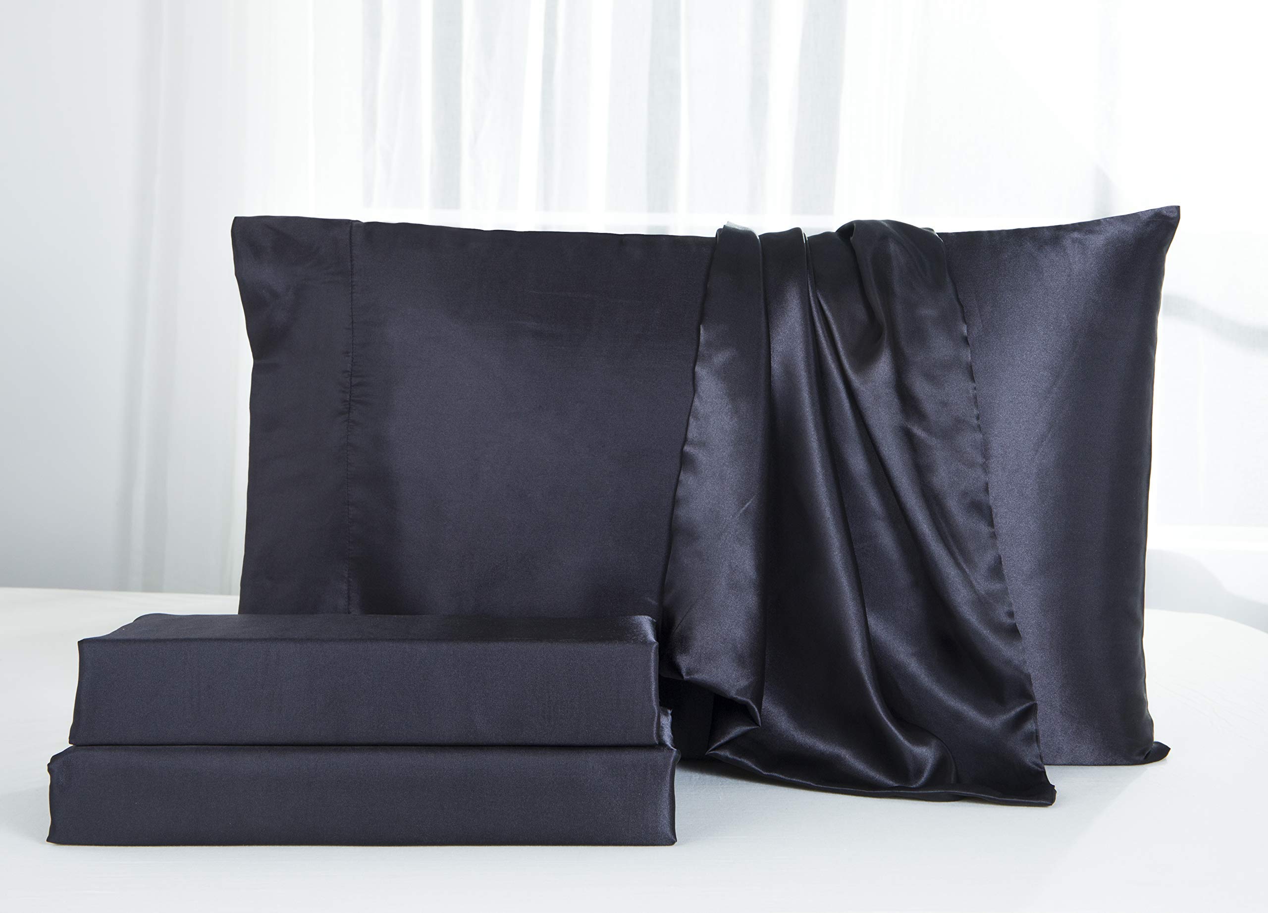 Luxury 100% Egyptian Cotton King Size Sheet Set - 4 Piece Burgundy Bedding for Ultimate Comfort | Perfect for Master Bedroom, Guest Room & Hotel Use