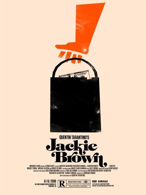 Jackie Brown Movie Poster by Olly Moss - Vintage Art Print for Home Theater & Film Lover Decor