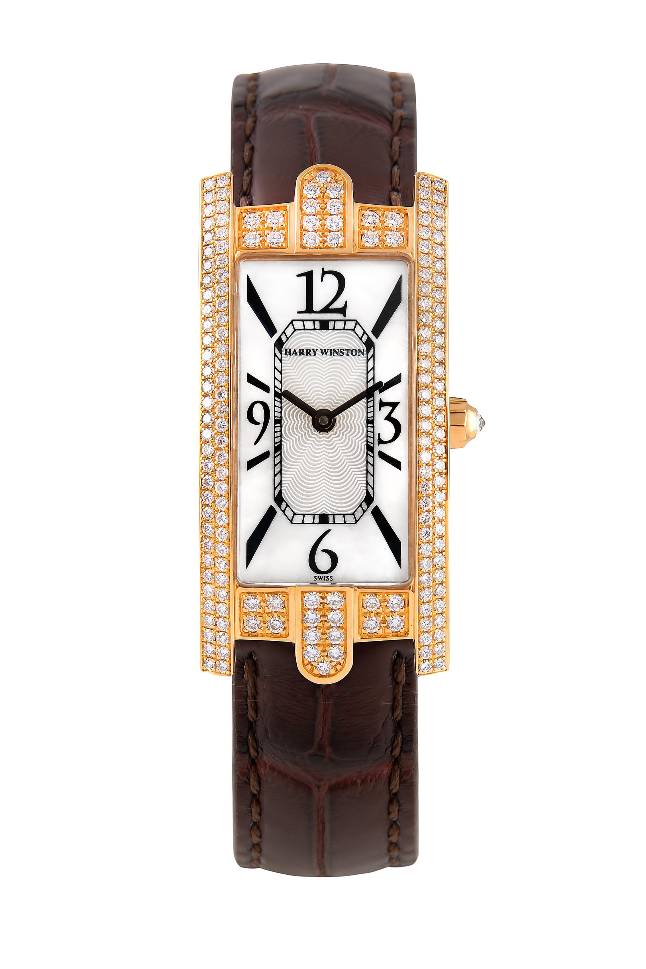 Harry Winston Avenue 18K Rose Gold Ladies Watch - Luxury Women's Timepiece for Special Occasions & Elegant Events