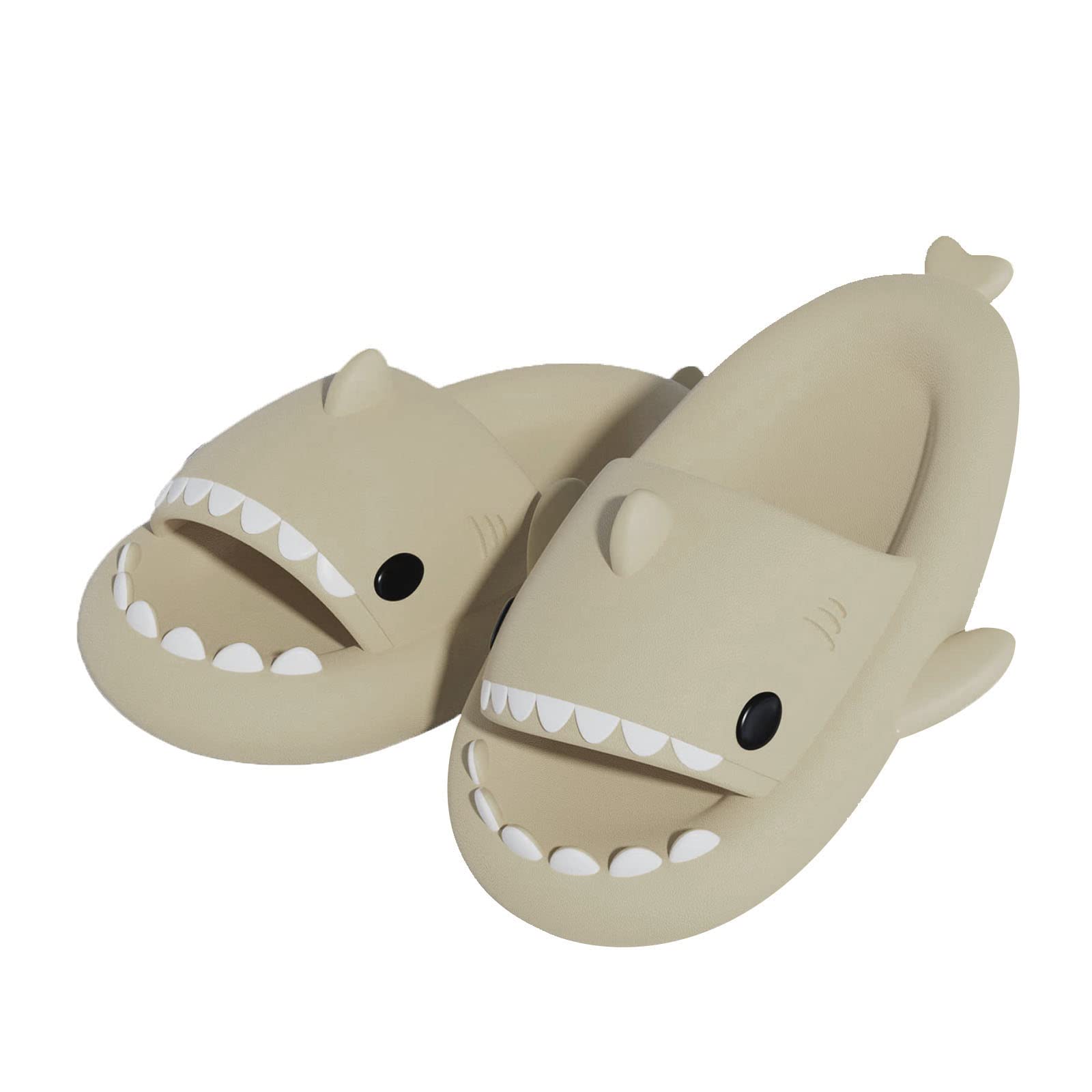 Saligna Cute Shark Slippers for Women & Men - Anti-Slip Open Toe Slides with Lightweight Sole - Summer Beach Sandals for Casual Wear, Poolside Lounging & Outdoor Relaxation