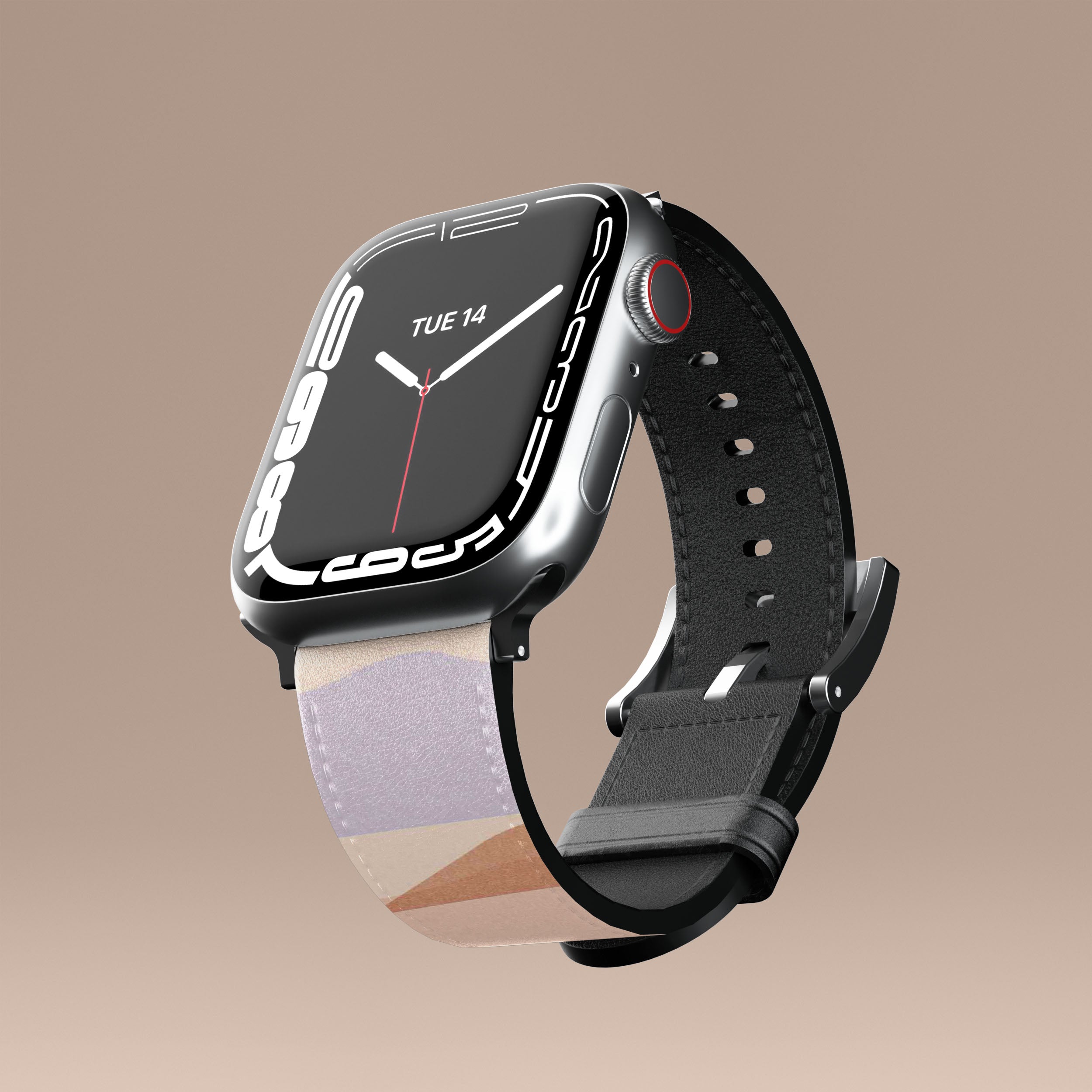 Premium Cloudy Layers Apple Watch Band - Soft Silicone Replacement Strap for Apple Watch Series 9/8/7/6/SE - Fashionable & Comfortable Accessory for Workouts, Running & Everyday Wear
