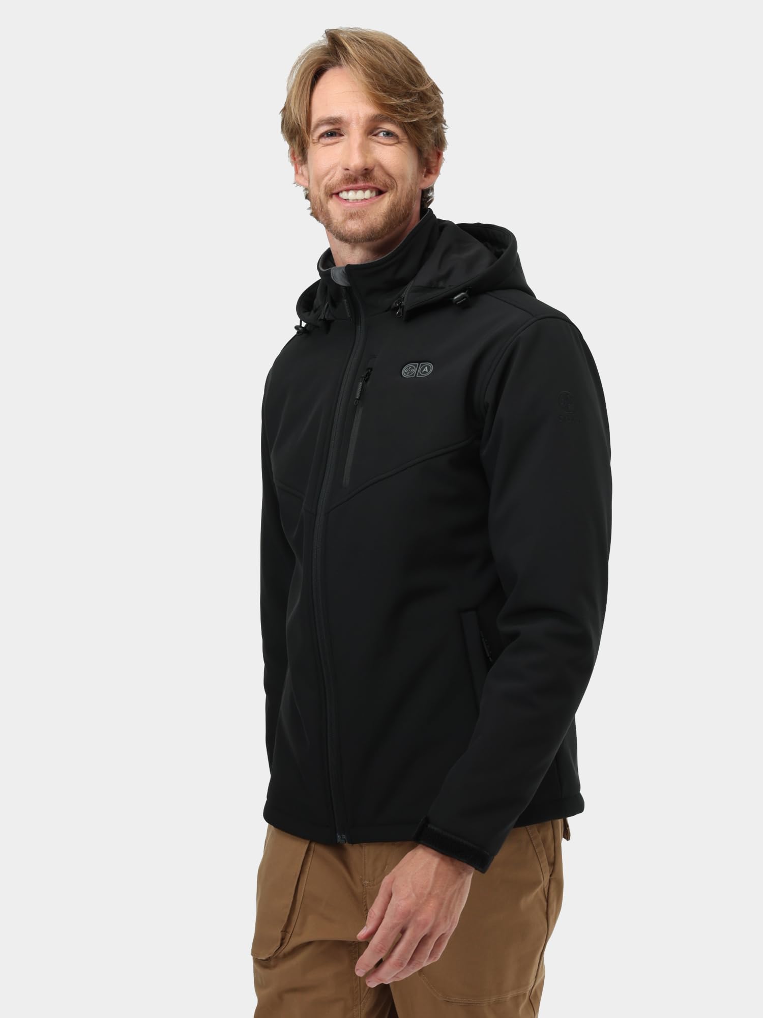 ORORO Men's Heated Jacket with 5 Adjustable Heat Zones & Pocket Warmer - Battery Powered Winter Coat for Outdoor Activities (Hiking, Skiing, Camping)