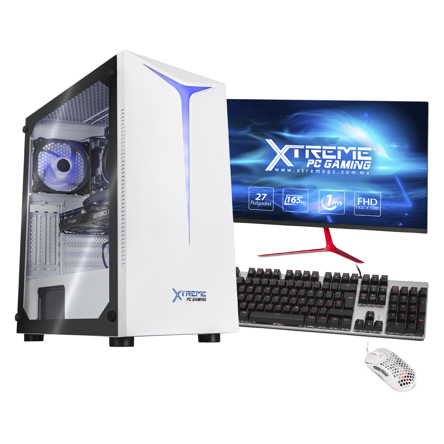 Xtreme Gaming PC - NVIDIA GeForce RTX 3060, AMD Ryzen 5 5600X, 16GB RAM, 500GB SSD + 2TB HDD, 27