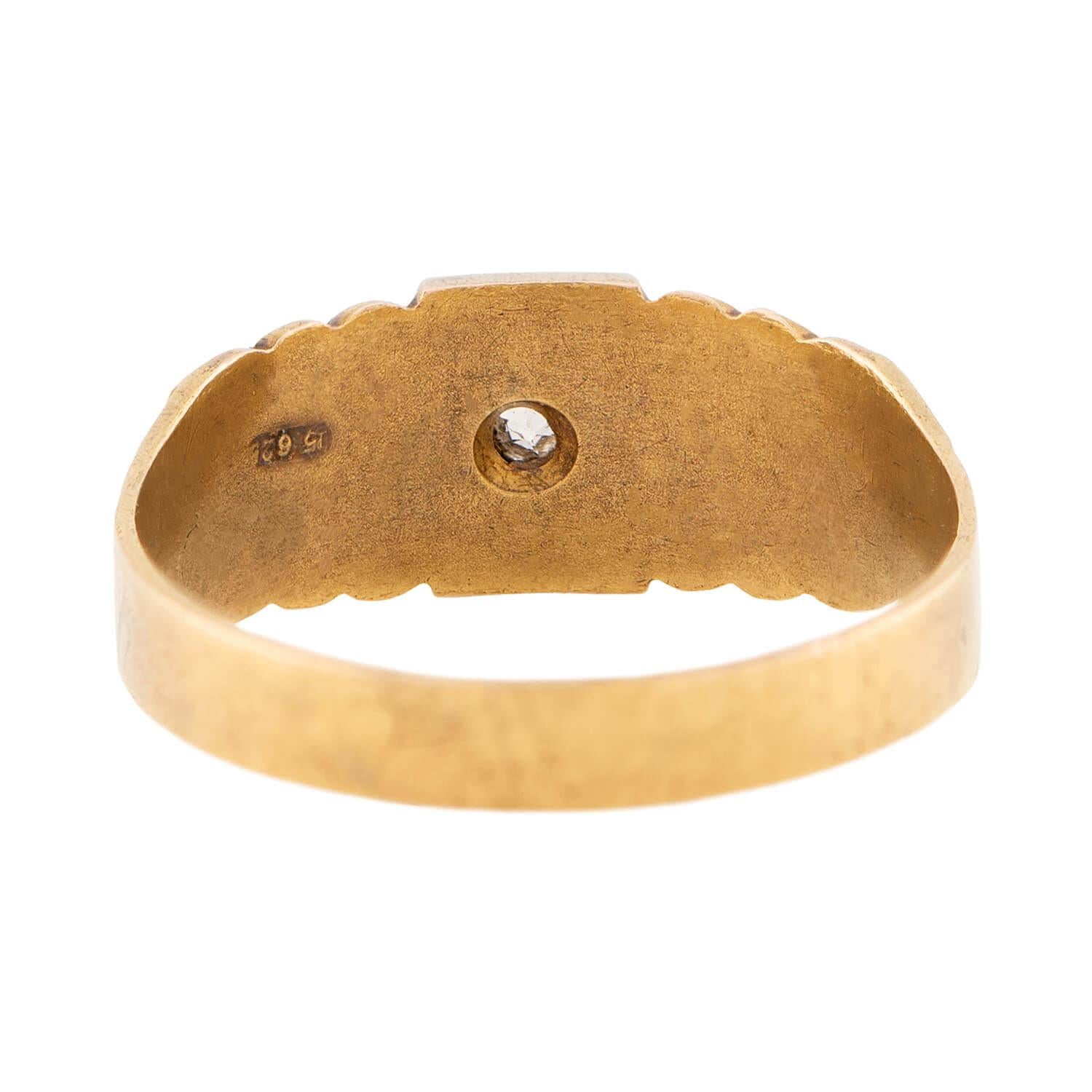 Exquisite Victorian Style 15K Gold Diamond and Pearl Ring – Elegant Antique Jewelry for Weddings, Anniversaries & Special Occasions