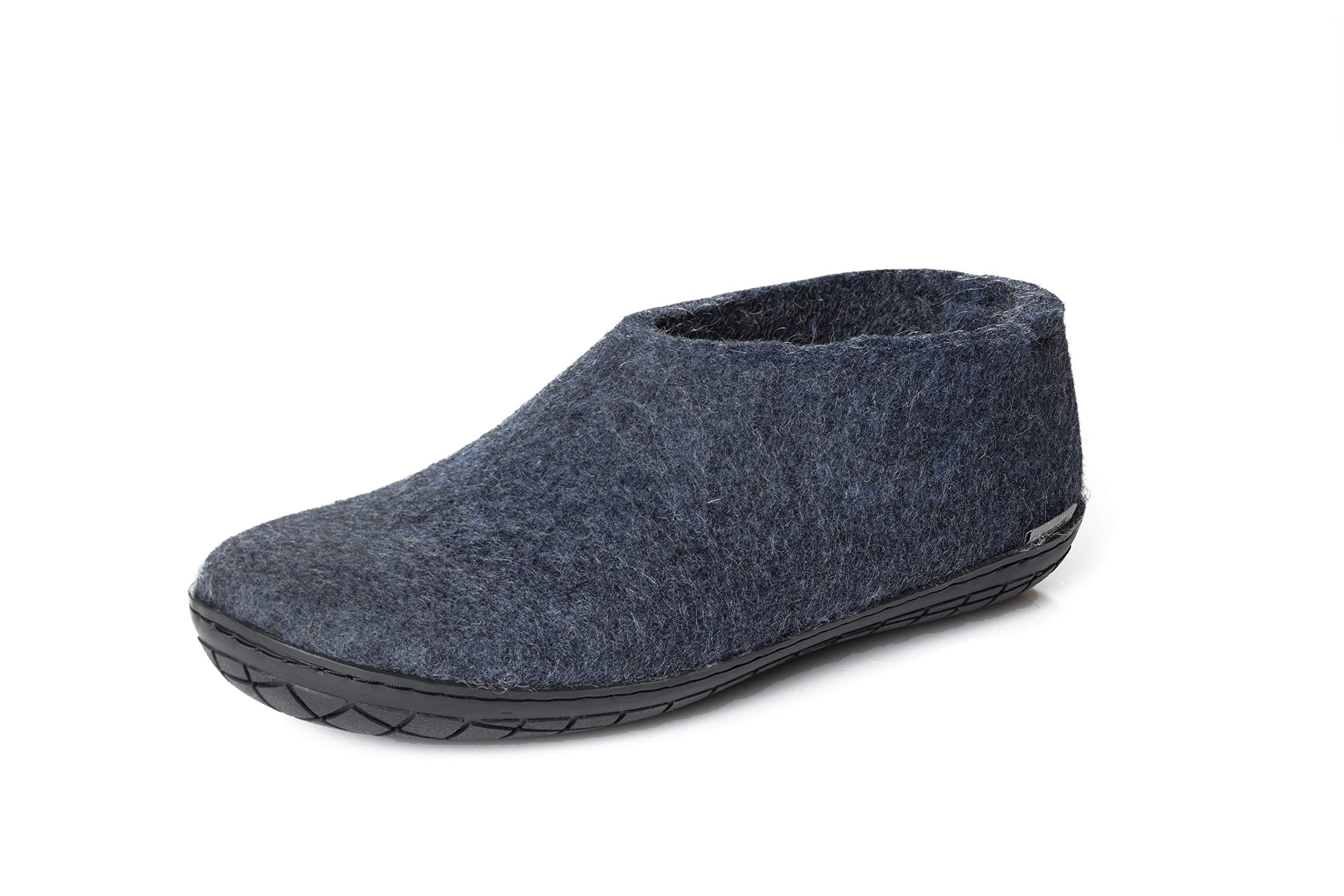 Glerups Wool Slippers for Men & Women - Comfortable Rubber Sole House Shoes for Indoor & Outdoor Use - Perfect for Home, Office, and Relaxation