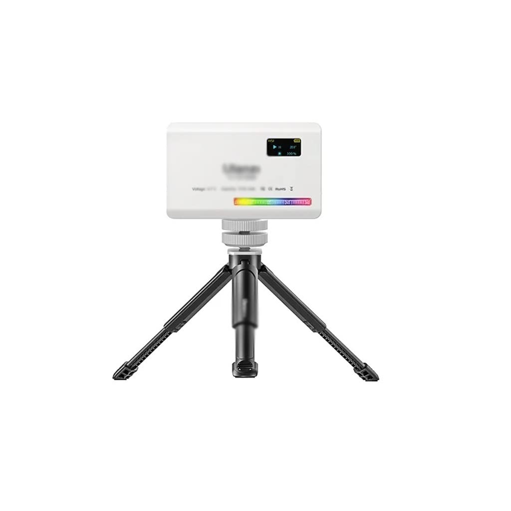NANZU Mini RGB Video Light with Screen Diffuser - Portable Camera Monitor & Smartphone Selfie Light for YouTube, TikTok, Vlogging & Photography