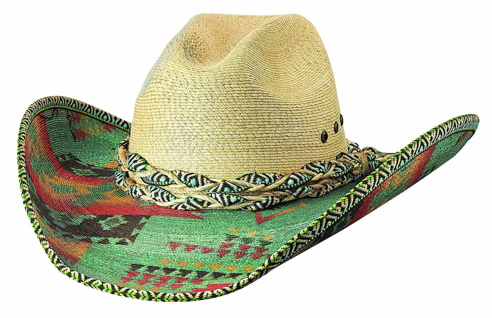 Authentic Bullhide Jeopardy Mexican Palm Straw Cowboy Hat for Men & Women - Western Rodeo, Outdoor Sun Protection, Country Music Festivals