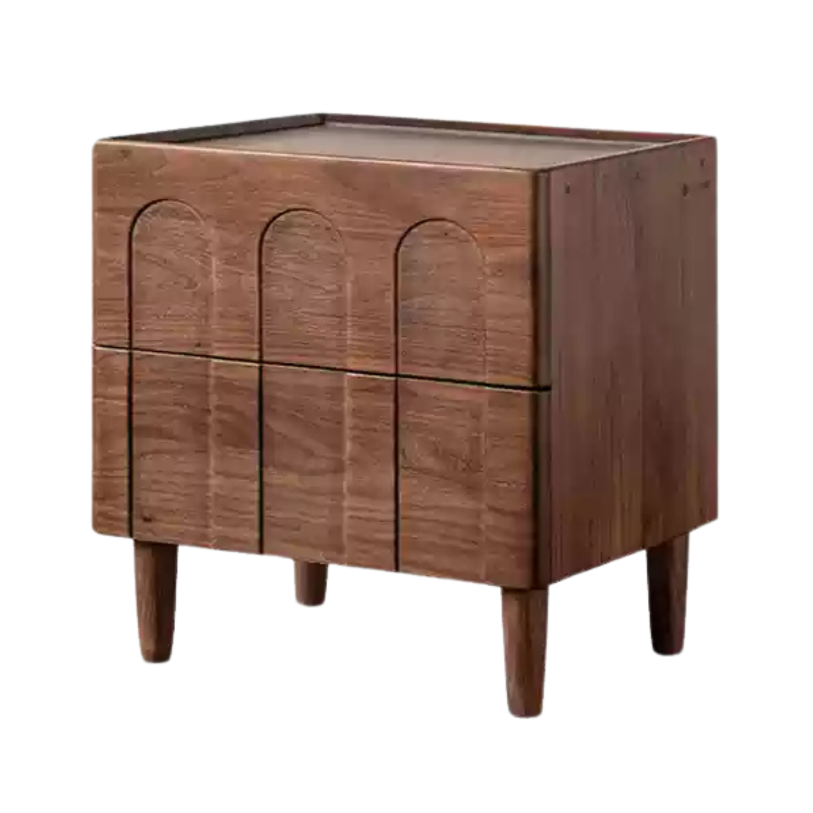 16.1x13.7x18.8 inch / 41.5x35x48cm / Rich Dark Walnut color / Nightstand
