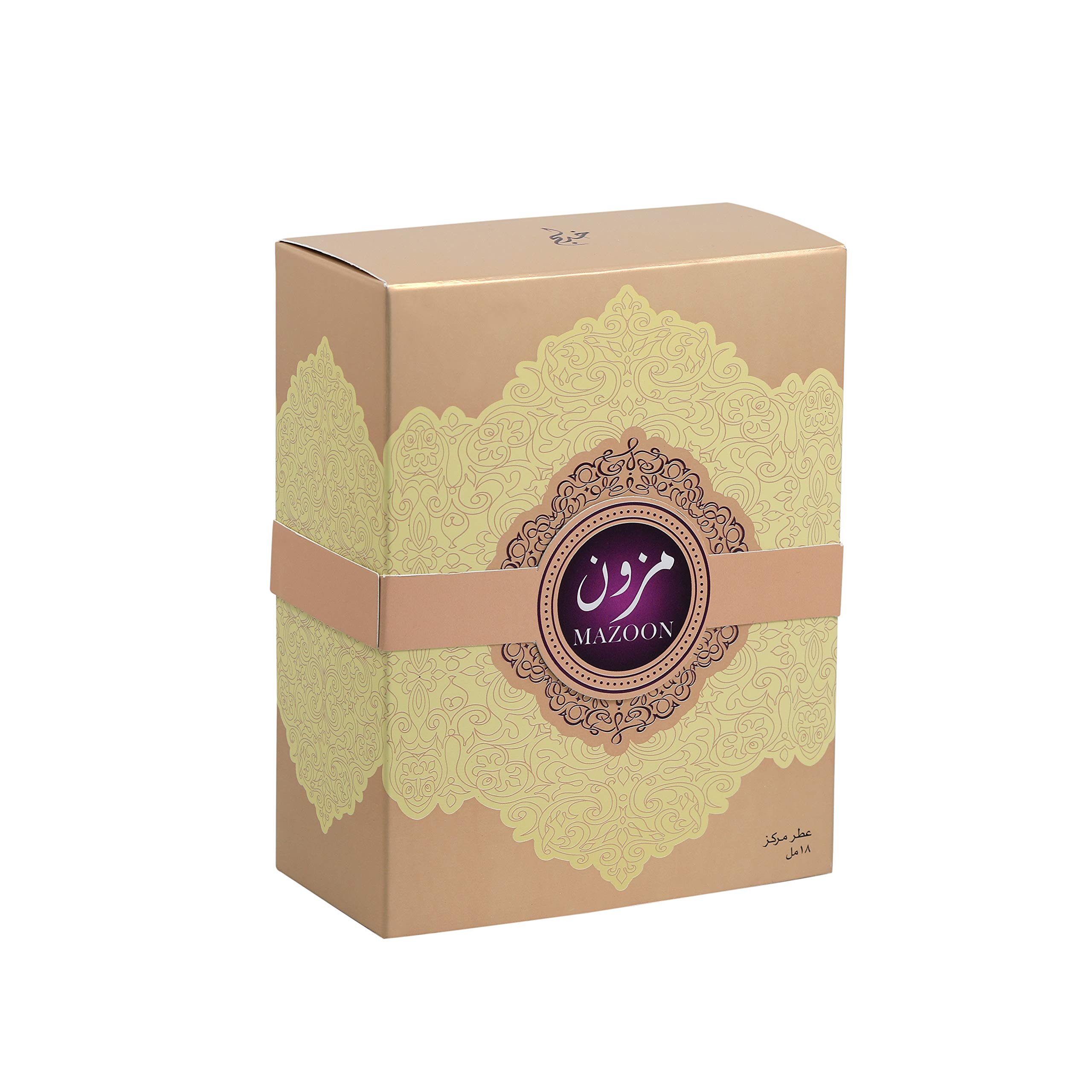 KHADLAJ Mazoon Rose Gold Unisex Perfume Oil - 18ml Concentrated Fragrance for Men & Women | Perfect for Date Nights, Special Occasions & Daily Wear