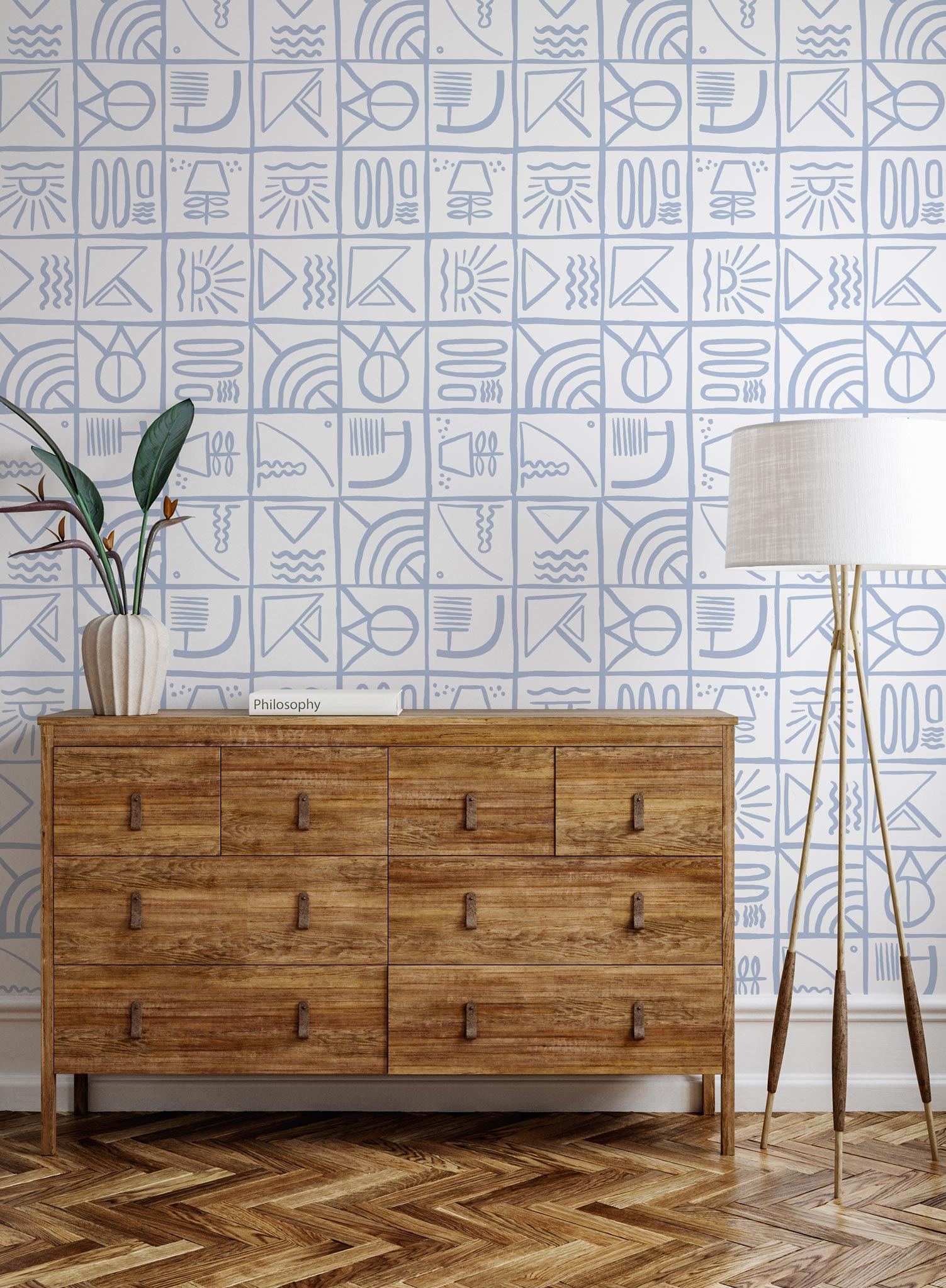 Ideogram Wallpaper - Unique Abstract Art Prints for Modern Home & Office Decor - Perfect for Living Rooms, Bedrooms, and Workspaces