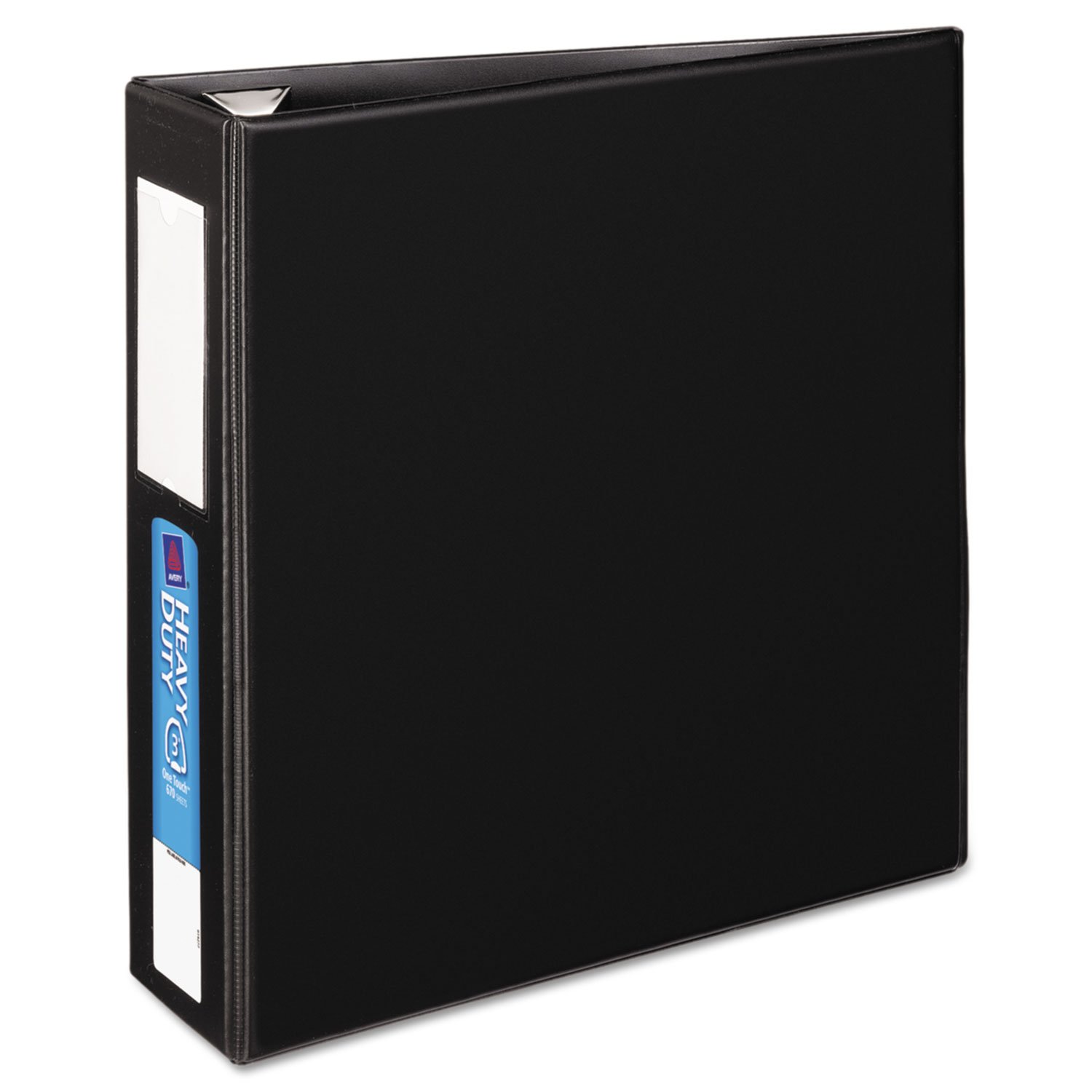 Avery 79993 3-Ring EZD Binder with Label Holder - 3-Inch Capacity, 8.5x11 Inches, Black - Perfect for School, Office & Document Organization