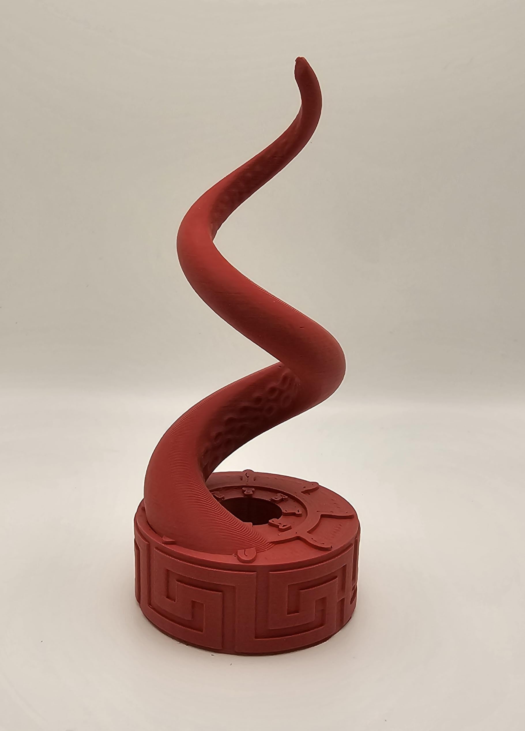 Premium Kraken Pen Stand - Matte Red Finish | Stylish Desk Organizer for Pens, Pencils & Office Supplies | Perfect for Home, Office & School Use