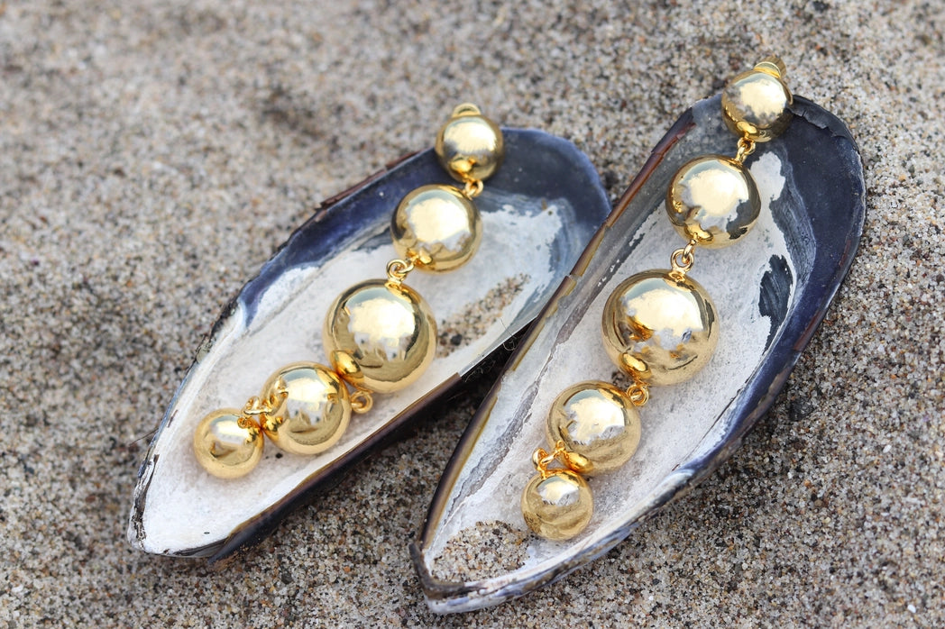 Solar Drop Earrings for Women - Dainty Gold Plated Sun Pendant Jewelry - Perfect for Everyday Wear, Parties & Gifts
