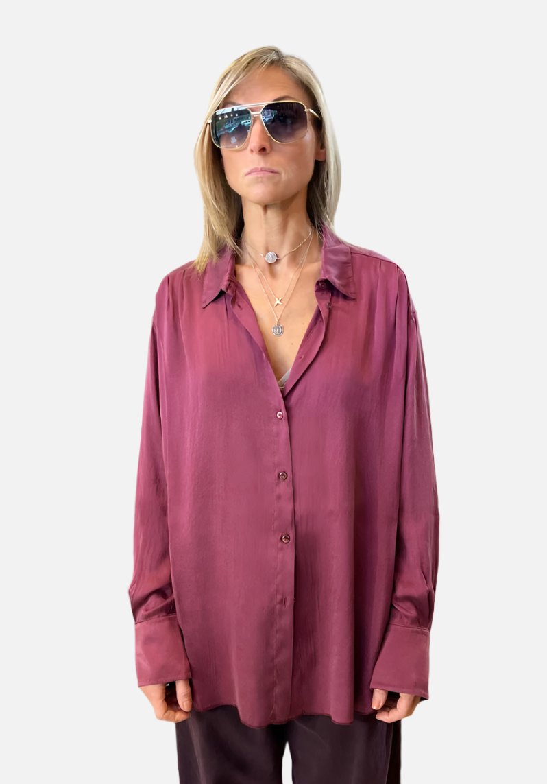 Elegant Wine Red Blouse for Women - Stylish & Comfortable Tops for Work, Party & Casual Wear