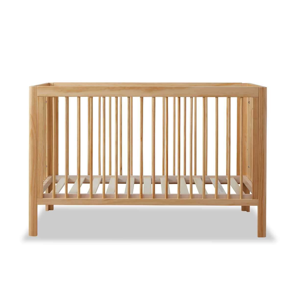 Natural Fraser Coastal Cot - Stylish & Durable Wooden Baby Crib for Nursery, Bedroom, or Travel | Safe & Comfortable Infant Sleeping Solution