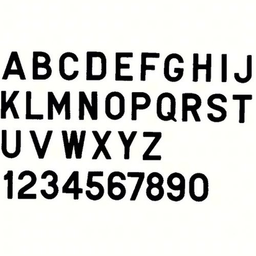 Bernard Engraving PS30B6 PS30B6 - 3 Inch Black Letter Stickers for DIY Crafts, Scrapbooking & Home Decor | Self-Adhesive Vinyl Decals for Walls, Windows & Furniture