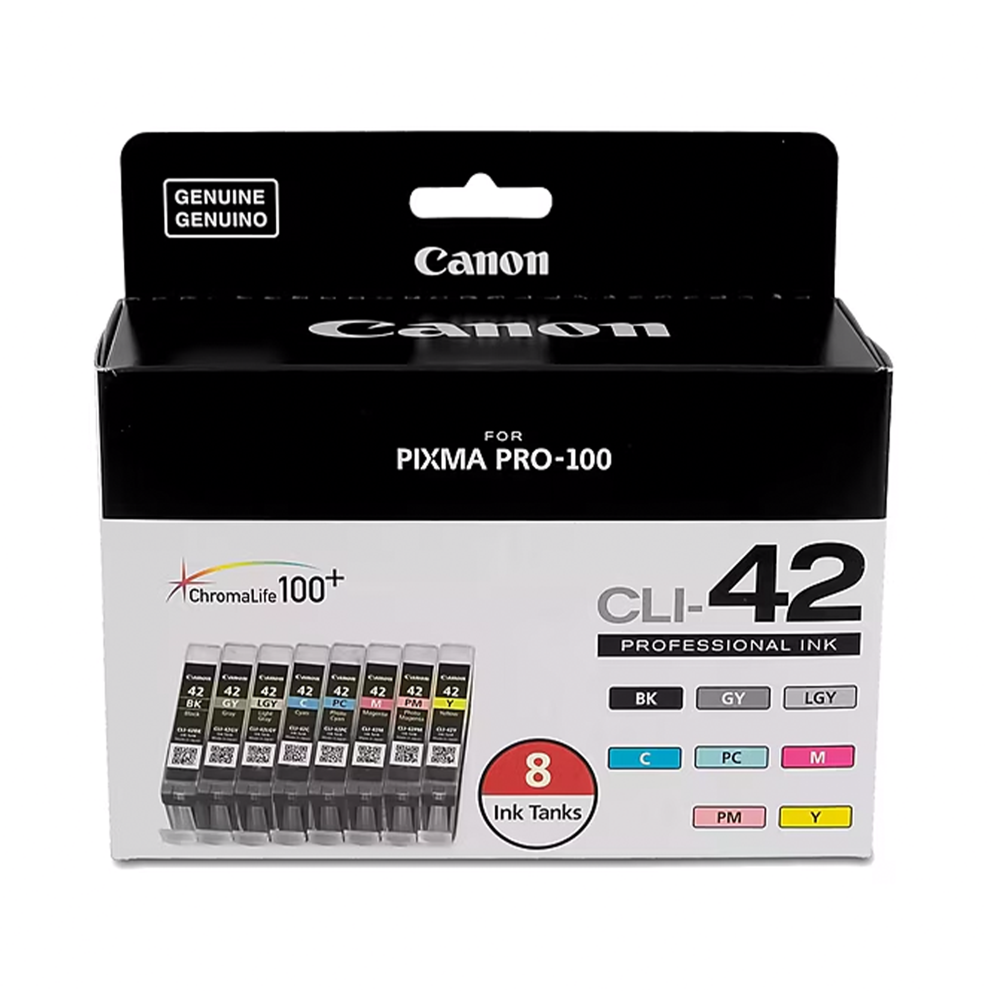 Canon CLI-42 8-Color Ink Tank Pack - High-Quality Ink Cartridges for Canon Printers | Perfect for Home, Office & Photo Printing