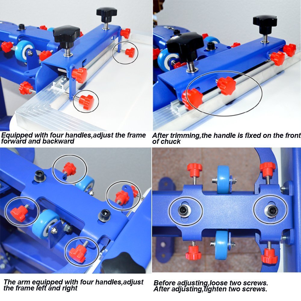 4-Color 1-Station Floor Screen Printing Kit for Beginners - Complete Starter Press for DIY T-Shirt Printing, Band Merch & Small Business Apparel