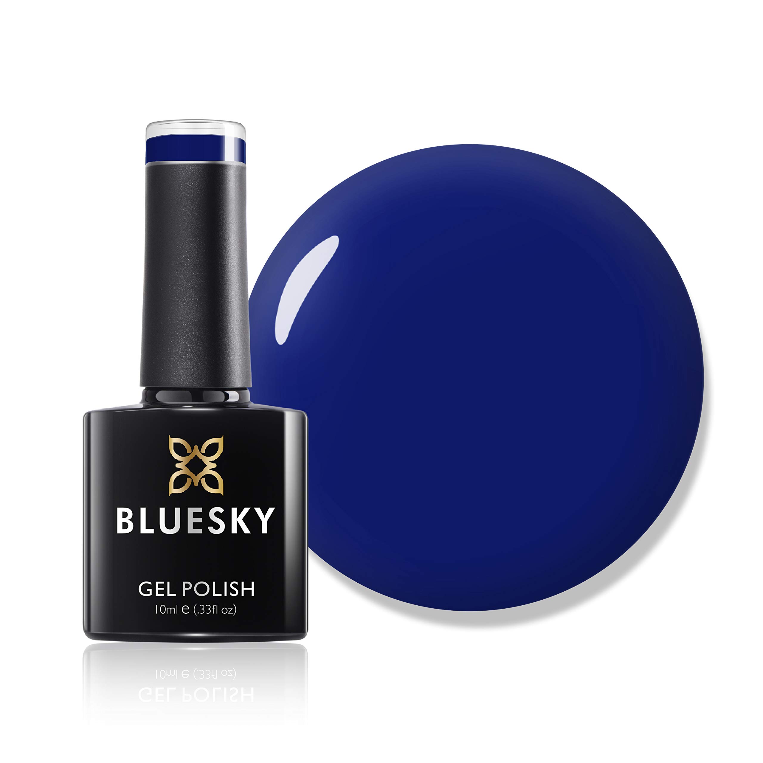 Bluesky Gel Nail Polish - Navy Seals A024 Dark Blue Long-Lasting Chip Resistant UV LED Lamp Required (10ml) - Perfect for Salon Quality Manicures & Nail Art Designs
