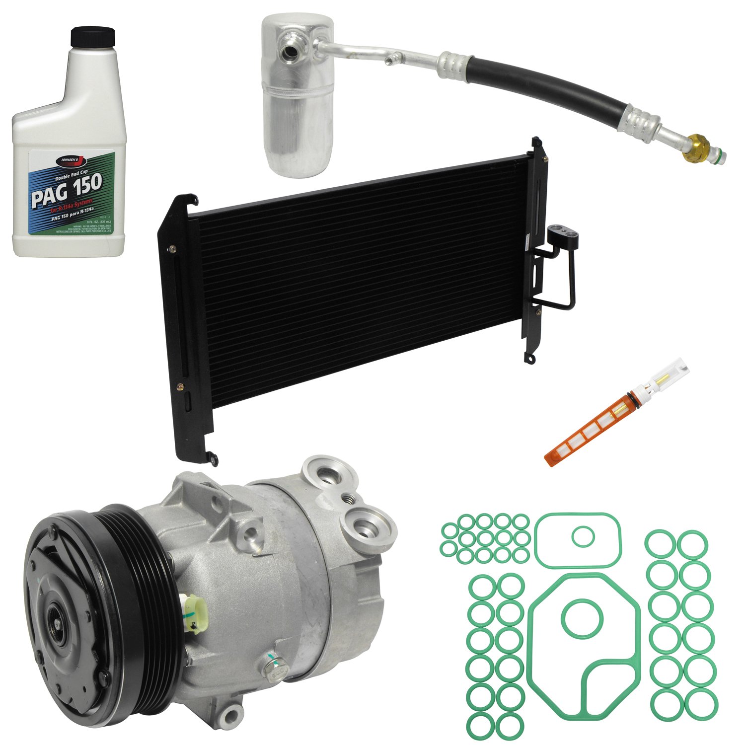 UAC KT 3568A A/C Compressor and Component Kit - 1 Pack | Replacement for Car Air Conditioning System | Perfect for DIY Auto Repair & AC Maintenance