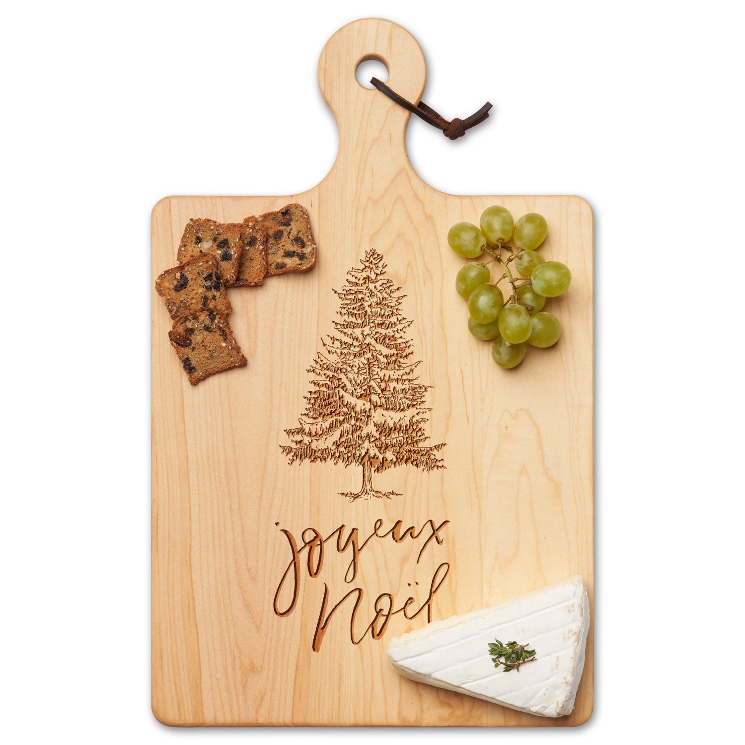 Premium Maple Wood Cutting Board & Cheese Serving Platter - 16