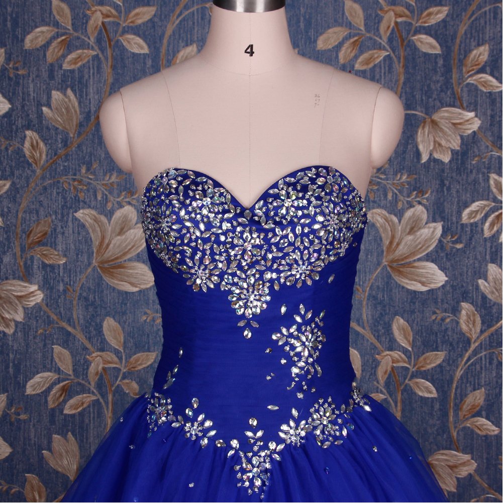 Kivary® Elegant Long Ball Gown with Corset - Perfect for Prom, Quinceañera, Pageant & Formal Events - Crystal Embellished Evening Dress for Women