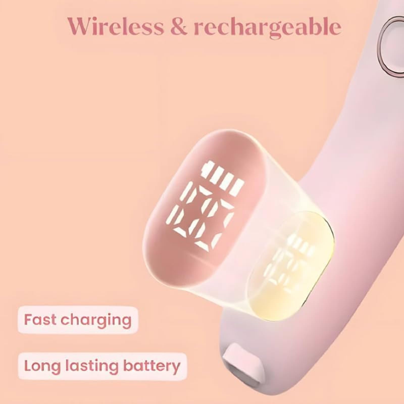 Solys Women's 2-in-1 Electric Razor & Shaver - Dual Head Rechargeable Bikini & Leg Hair Removal for Smooth Shaving - Pink (Perfect for Travel, Gym & Quick Hair Removal at Home)