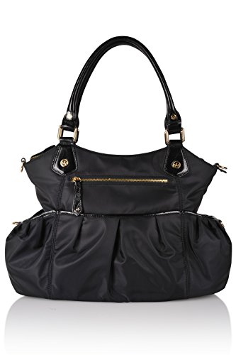 Premium GREEN FROG Luxury Diaper Bag - Stylish Camel/Sand 7-Piece Set, Weekender Tote for Baby Boys & Girls - Perfect for Travel, Daycare & Family Outings