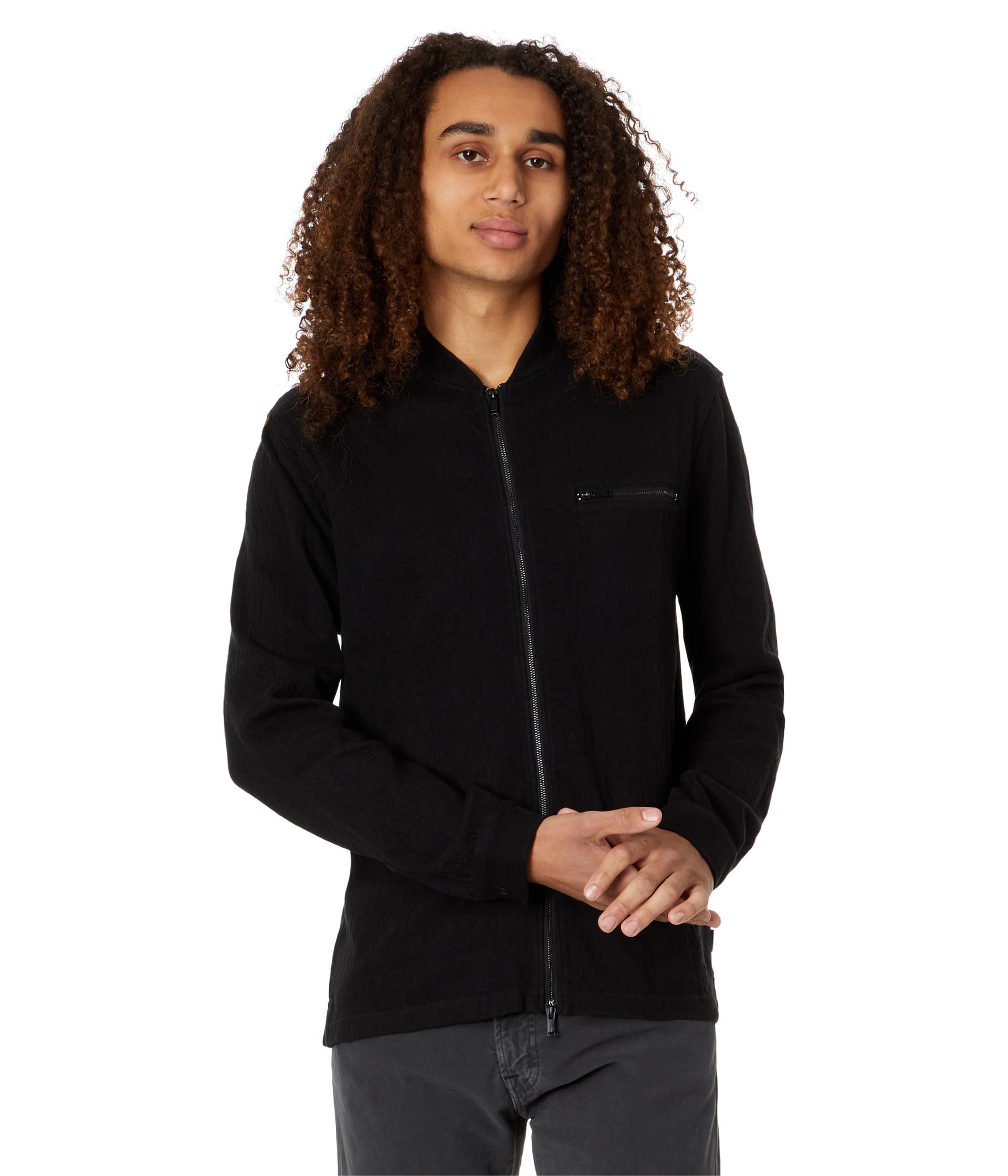 John Varvatos Men's Webster Shirt Jacket - Stylish Casual & Layering Piece for Fall & Spring | Lightweight Cotton Blend for Everyday Wear