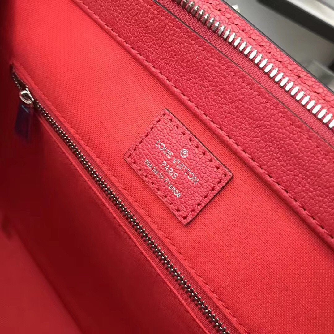 Authentic LV Epi Vaneau MM Handbag in Red Epi Leather - Luxury Tote for Work, Travel & Everyday Use