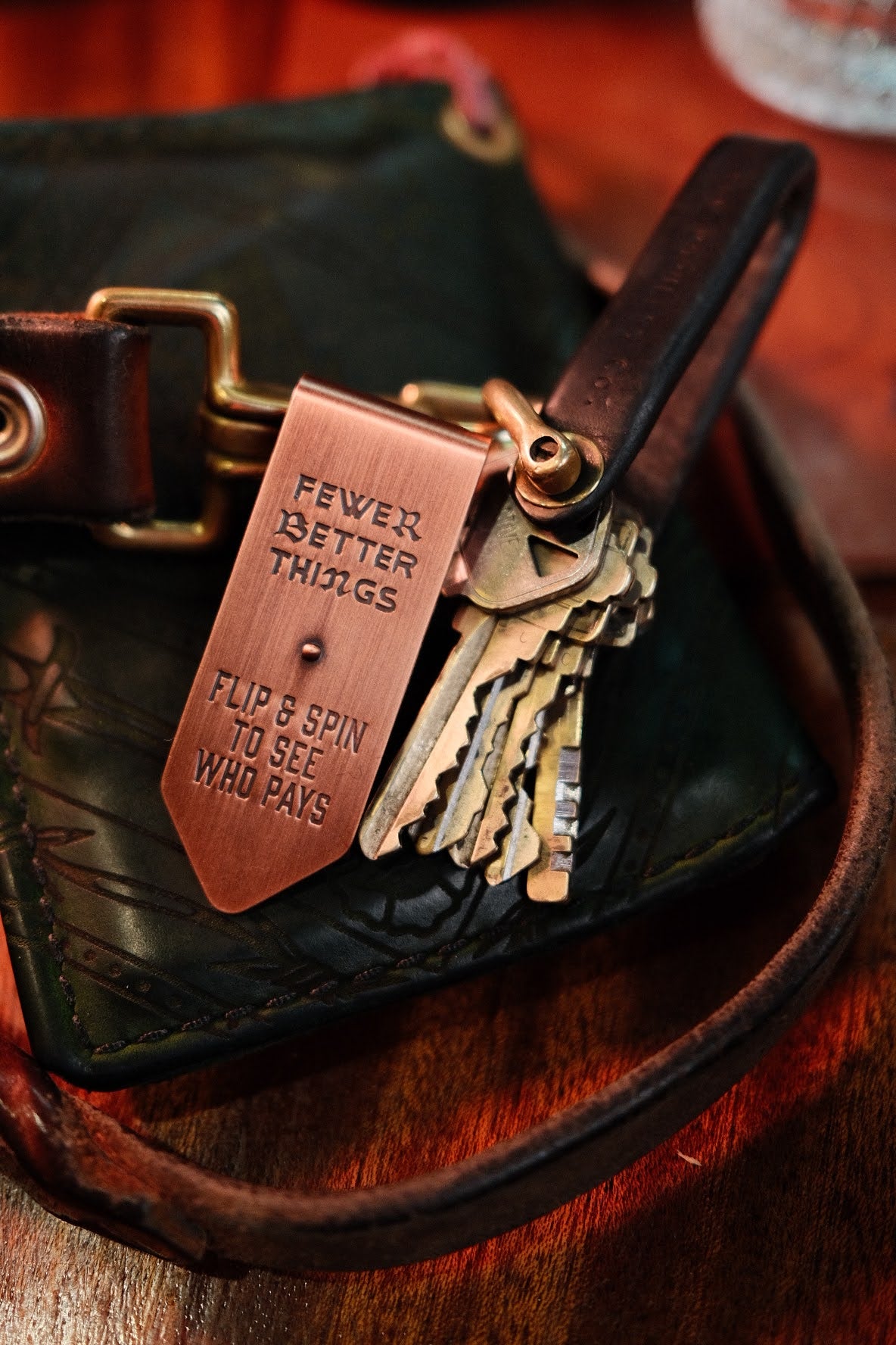 The Gambler Money Clip - Antique Copper Style for Men | Perfect for Cash, Cards & ID | Ideal for Casino Nights, Gifts & Everyday Carry