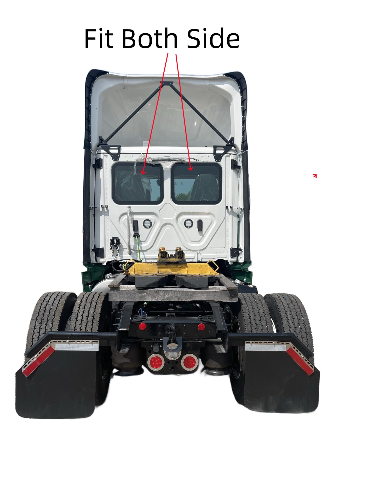 Freightliner Cascadia Back Window Glass Replacement (2008-2023 Models) - Durable Rear Windshield for Semi Trucks - Perfect for Long Haul Trucking & Fleet Maintenance