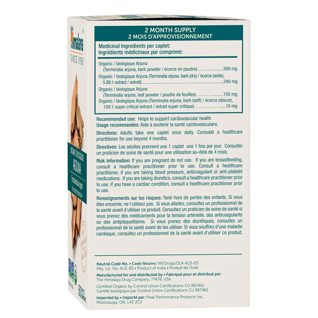 Organic Arjuna Powder - Himalaya Herbal Supplement for Heart Health & Circulation - Supports Cardiovascular Wellness for Active Lifestyles