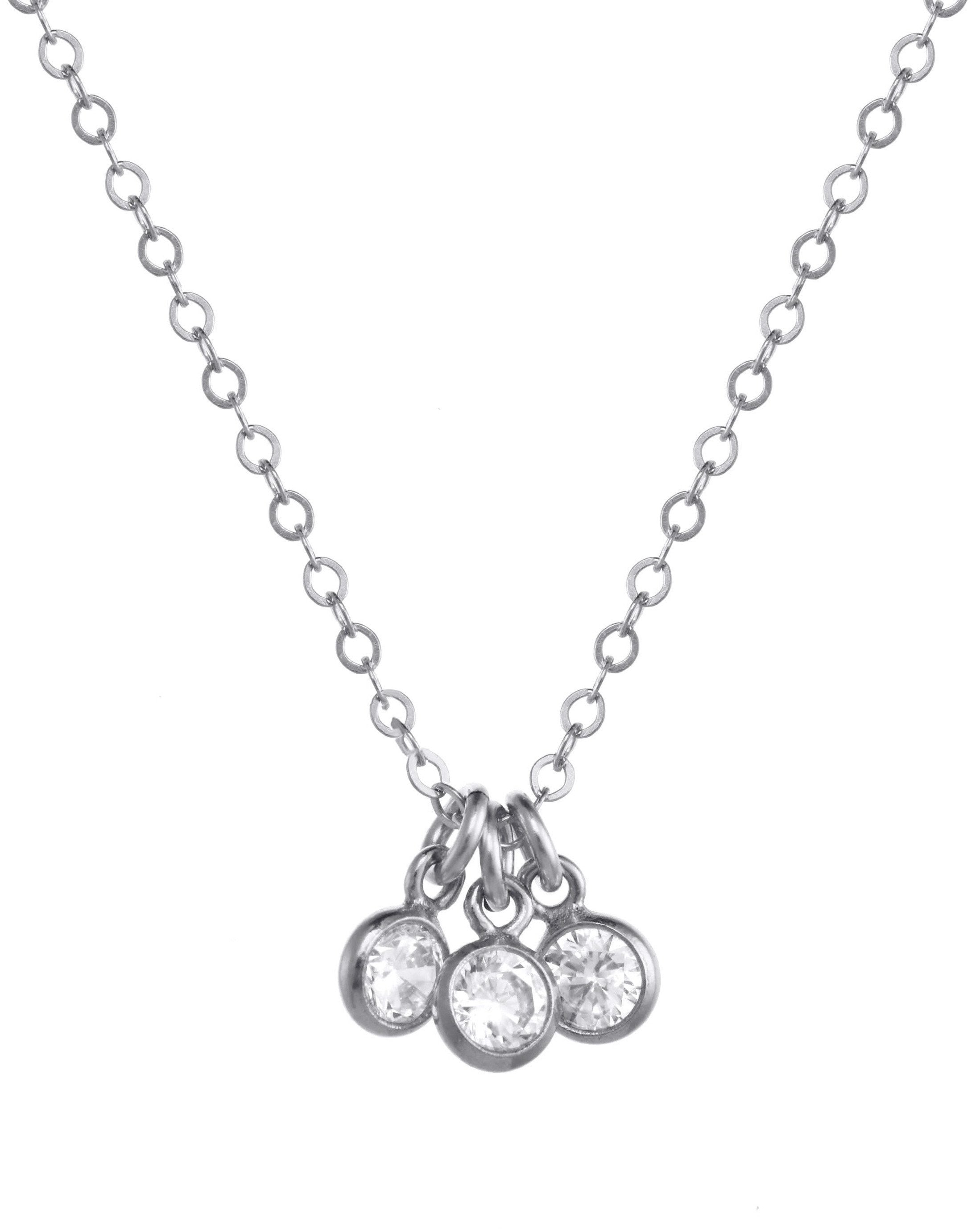 Trizare Elegant Necklace for Women - Sterling Silver Pendant Jewelry Gift for Her - Perfect for Parties, Weddings & Special Occasions