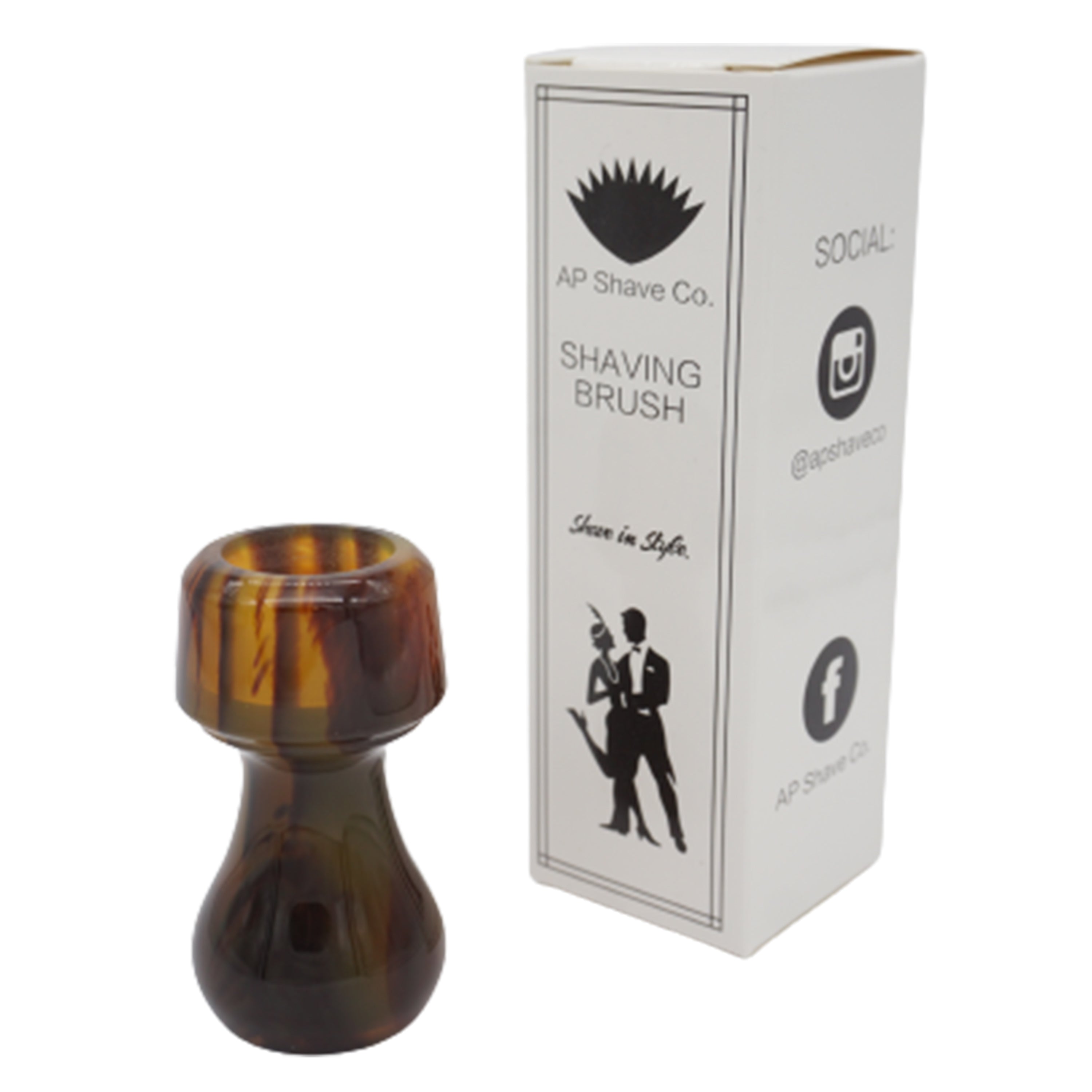 Premium Tortoise Handcrafted Shaving Brush Handle - Fits 20mm & 22mm Knots - Perfect for Wet Shaving & Grooming Gifts for Men