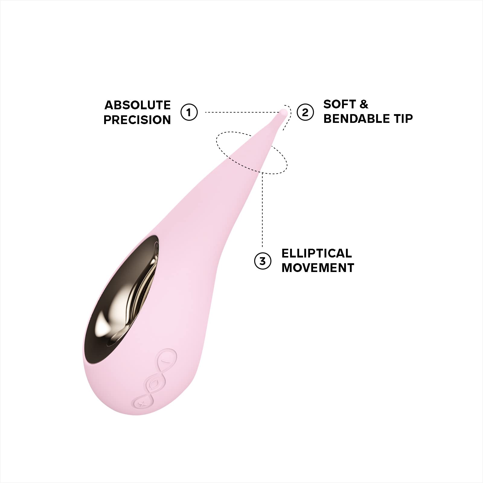 LELO DOT Clitoral Vibrator for Women - 8 Powerful Vibration Modes, Ergonomic Design, Rechargeable Adult Sex Toy for Precise Clitoral Stimulation | Perfect for Solo Play, Couples & Sensual Exploration (Pink)
