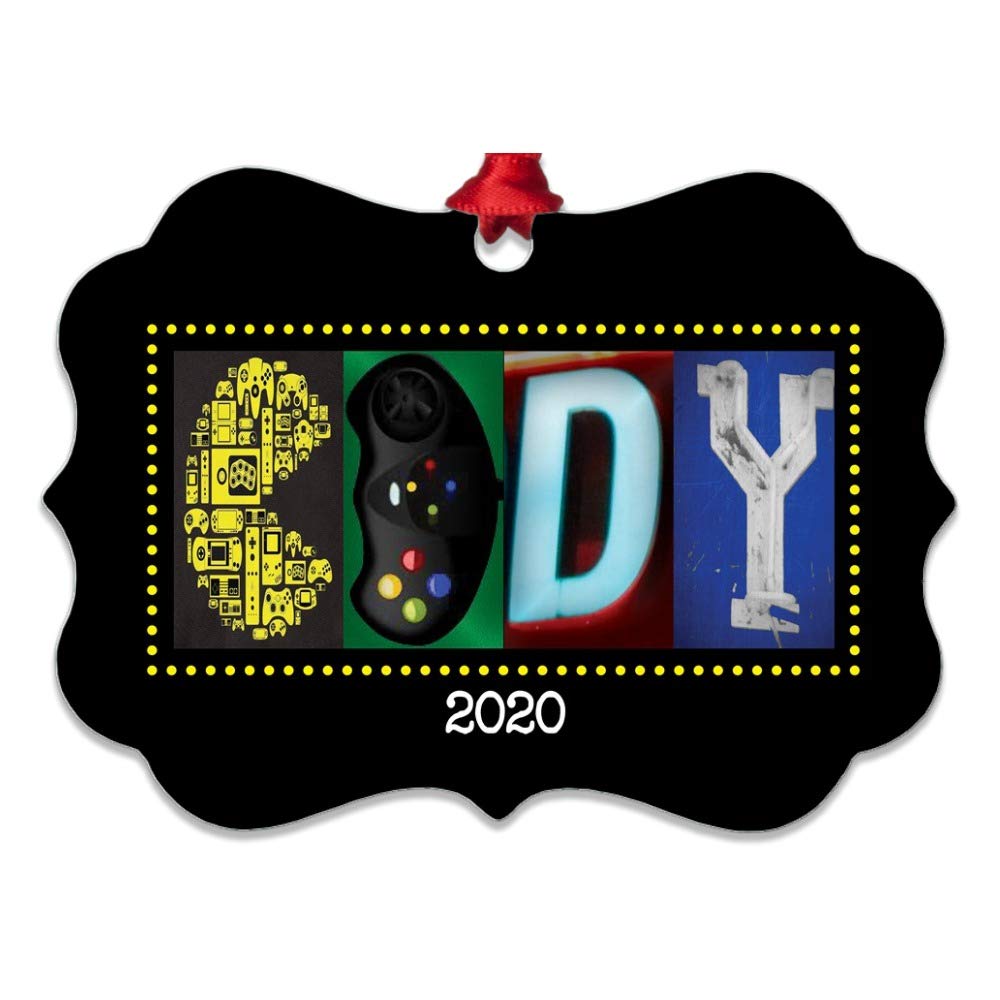 Custom Metal Video Game Christmas Tree Ornament - Personalized 3