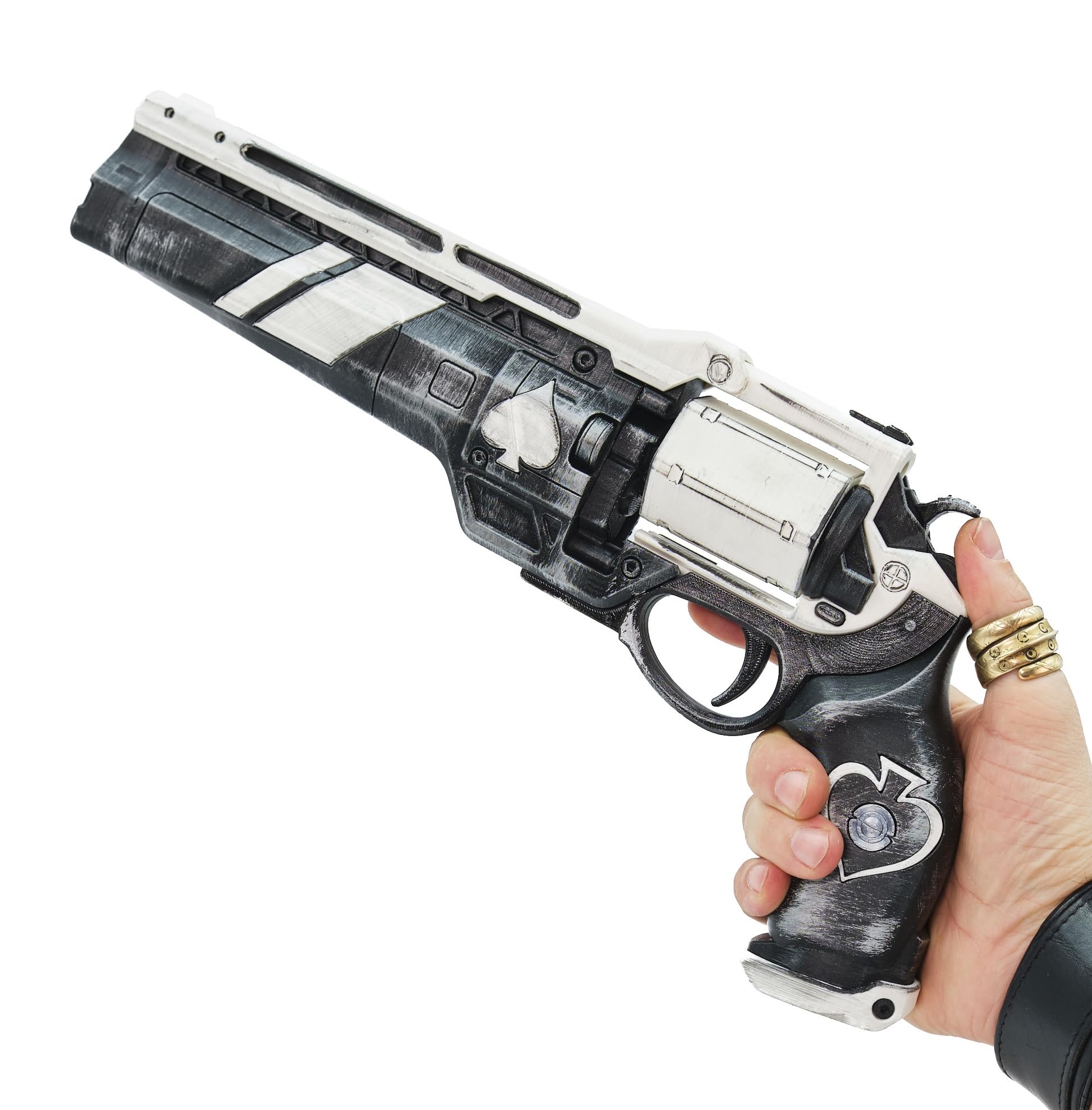 Ace of Spades Hand Cannon for Destiny 2 | Battle-Scarred Finish | No Stand Included | Perfect for PvP & PvE Gameplay