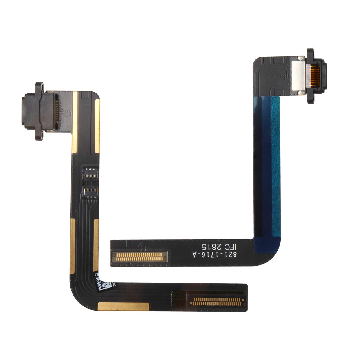 Original iPad Air Charging Port Connector Dock Flex Cable Replacement - Compatible with iPad Air 1st Gen A1474, A1475, A1476 (Black) | Fast Charging & Data Sync | Perfect for Home, Office & Travel Use