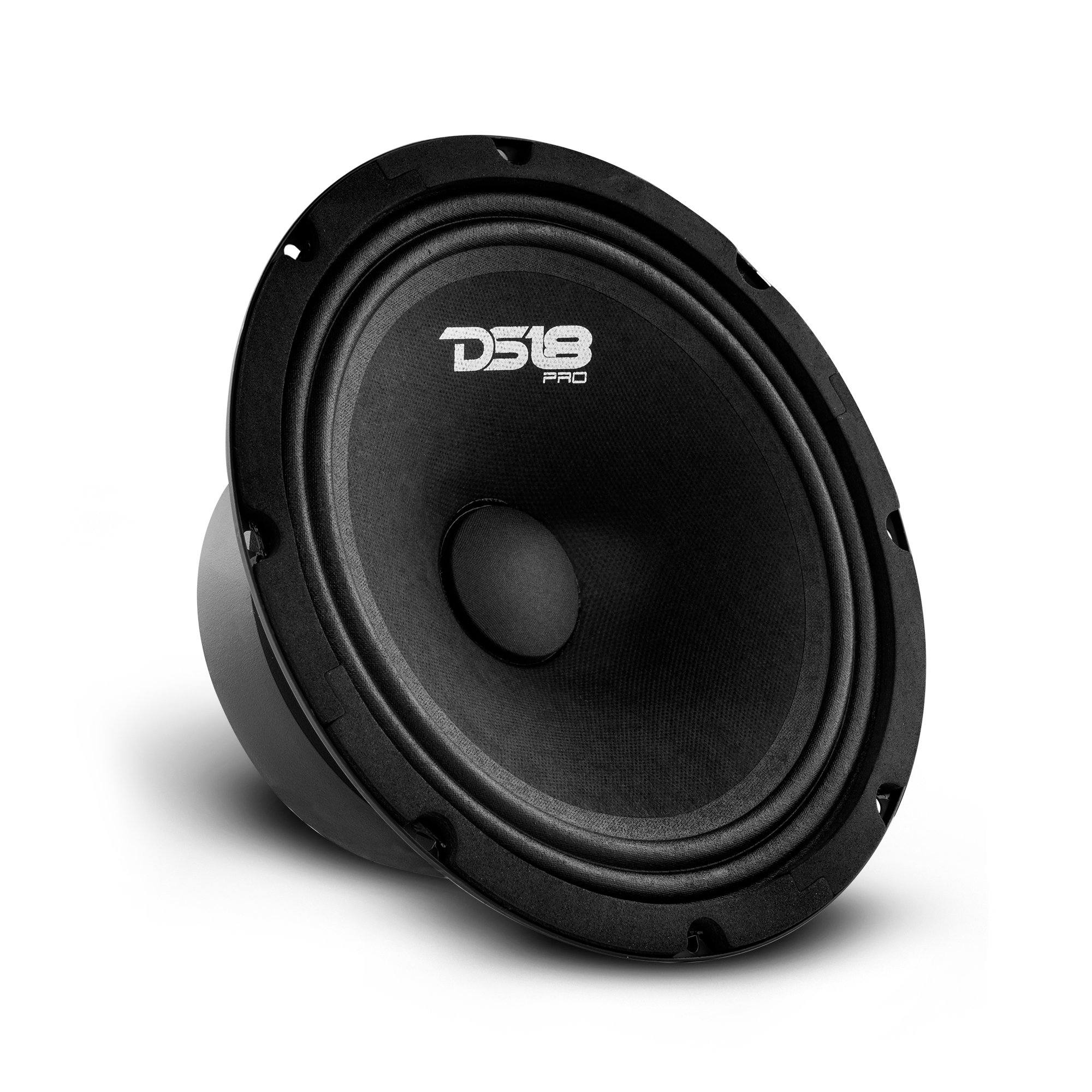 DS18 PRO GM8SE 8-Inch Sealed Back Mid-Range Loudspeaker - 580 Watts Power Handling, 8 Ohm Impedance - Perfect for Car Audio Systems, Marine Applications & Professional PA Setups