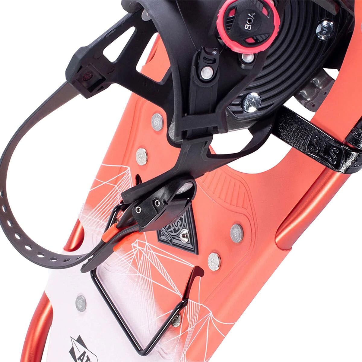 K2 Atlas Access Women's Snowshoes - Lightweight Aluminum Frame & Durable Synthetic Fabric for Winter Hiking & Backcountry Adventures (Red) - Perfect for Snowy Trails, Mountain Climbing & Outdoor Exploration