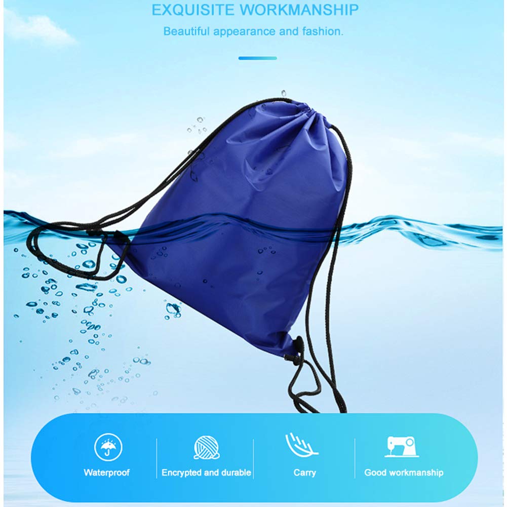 50 PCS Custom Printed Drawstring Backpacks Bulk - Personalized with Text/Logo for Camping, Beach, Gym & School - Perfect for Outdoor Sports, Events & Promotional Giveaways