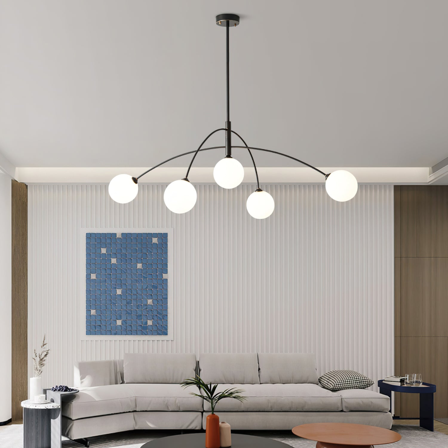 Elegant Fellows Chandelier - Modern Crystal Ceiling Light Fixture for Dining Room, Living Room & Bedroom | Perfect for Home Decor & Interior Design