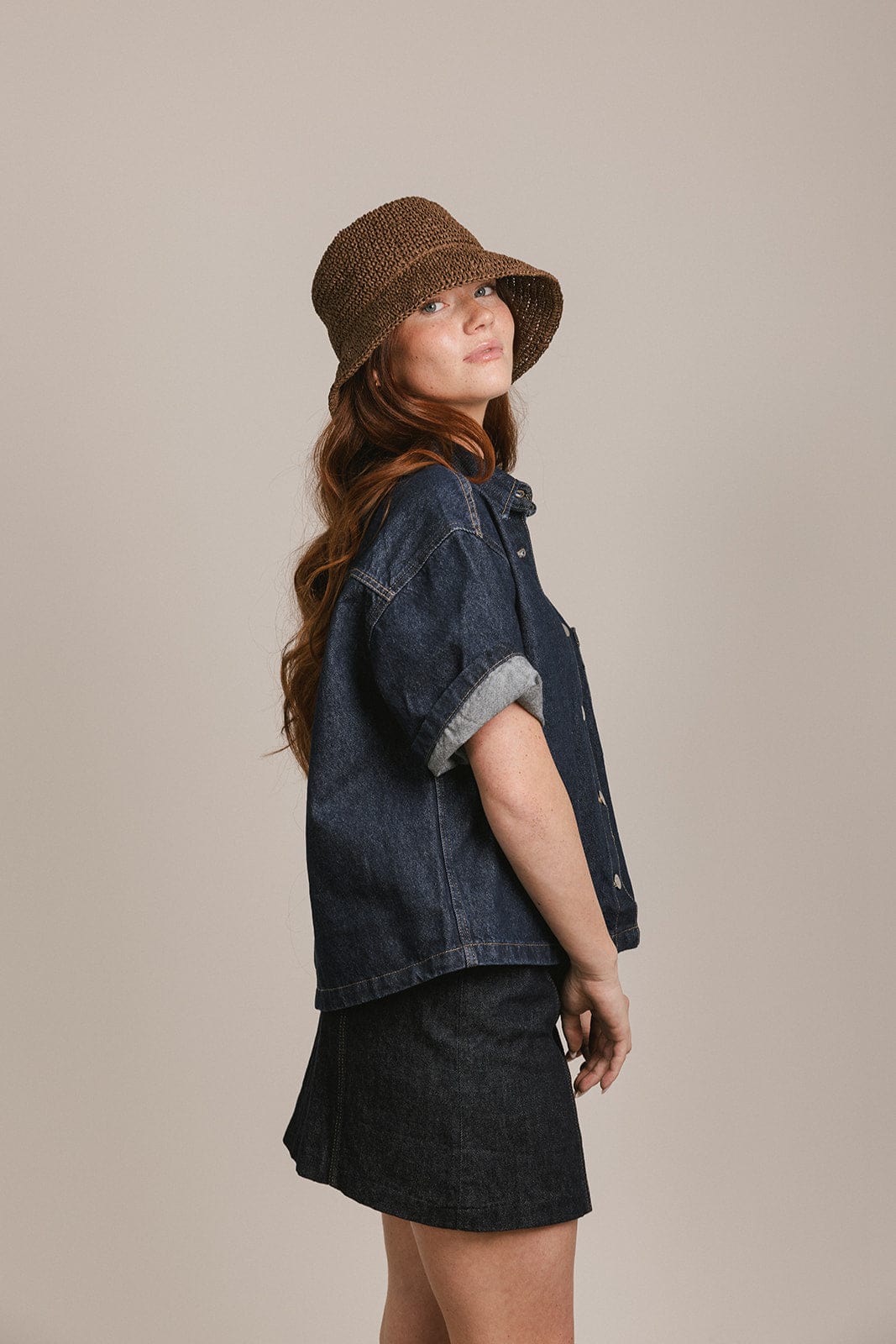 Crochet Packable Bucket Hat for Women - Breathable Summer Sun Hat with Wide Brim - Perfect for Beach, Travel, and Outdoor Activities