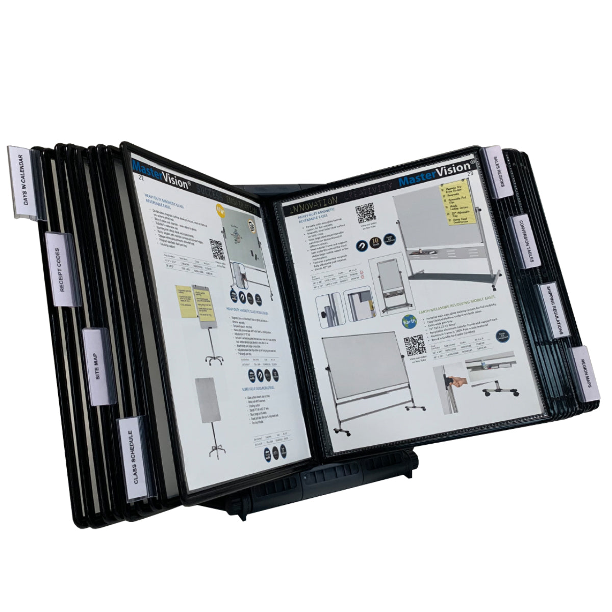 Ultimate AdjustaView™ 20-Pocket Desk Organizer - EZ LOAD Pockets & Weighted Base for Stability - Perfect for Office, Home, or Workspace Organization