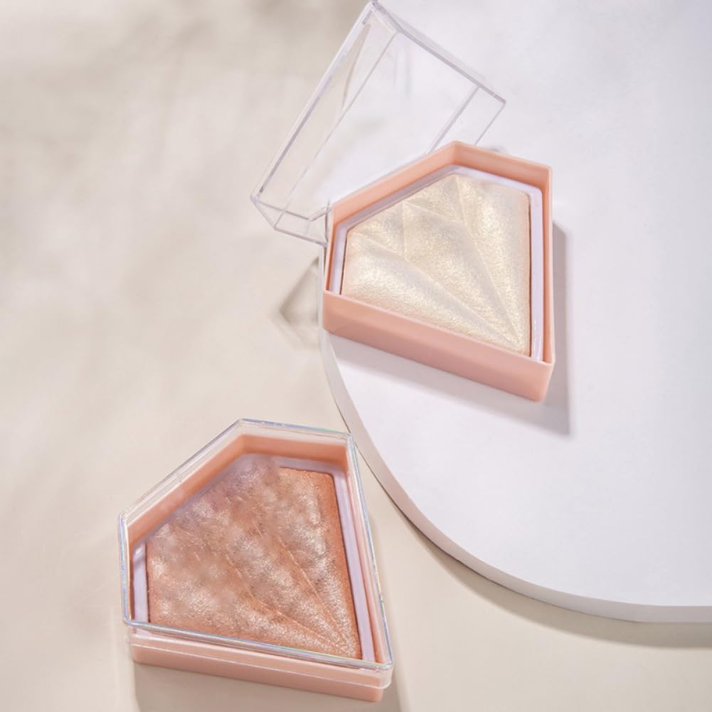 Glitter Highlighter Makeup Palette - Shimmer Face Highlighter Powder for Cheek & Body Illuminator | Vegan, Cruelty-Free | Perfect for Contouring, Highlighting & Night Out Makeup (01)